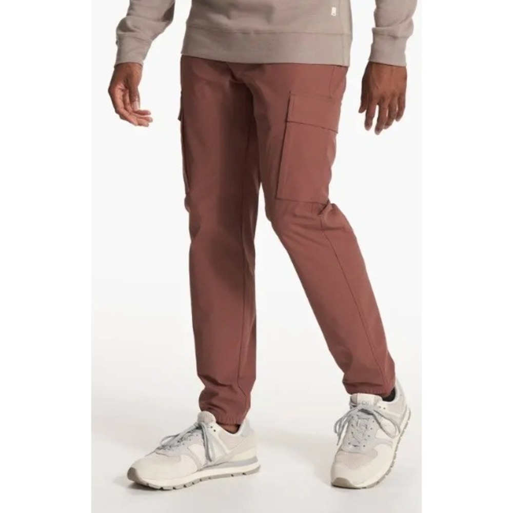 Vuori Mens Meta Cargo Jogger Ripstop Cargo Pants 28 Terracotta Rust Brown